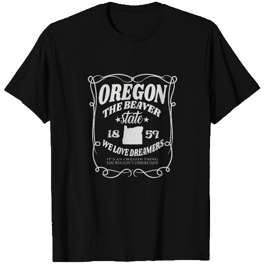 Beaver Pet Oregon The Beaver State 1859 Oregon State T-Shirts