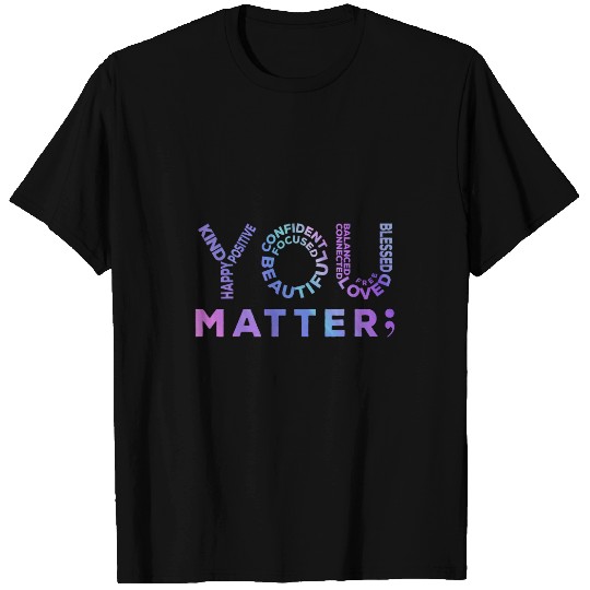 suicides Prevention 988 Ribbon You Matter suicides Prevention Awareness Mental Health T-Shirts