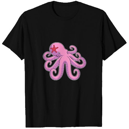 Octopus Pet Starfish T-Shirts
