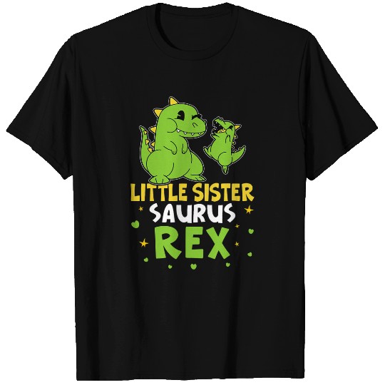 Dinosaur Pet Little Sister Saurus rexs Green Dino For Girls And Boys T-Shirts