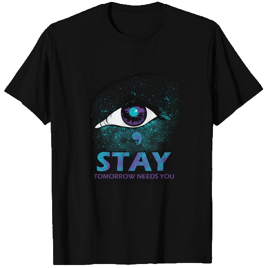 suicides Prevention 988 Ribbon Eye Stay Tomorrow Needs You T-Shirts