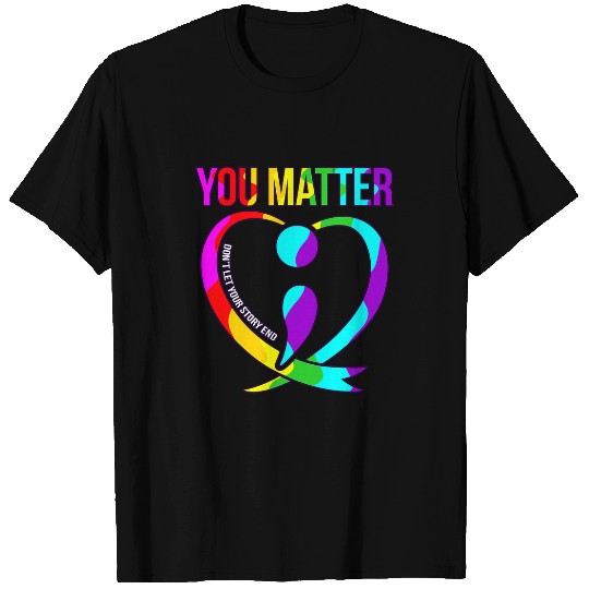 suicides Prevention 988 Ribbon You Matter Happy suicides Awareness Support Graphic 21 T-Shirts