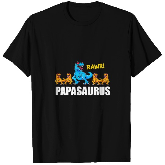 Dinosaur Pet Papasaurus 4 Kids Papa Dinosaur 4 Kids Daddy Men T-Shirts