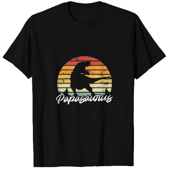 Dinosaur Pet Papasaurus Tyrannosaurus rexs Dinosaur Fan Fathers Day 1 T-Shirts