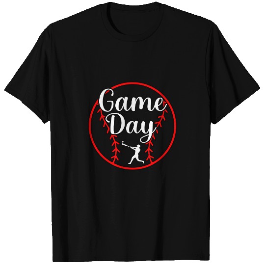 Discover Game Day Baseball Player Sports Lover Coachs Graphic T-Shirts