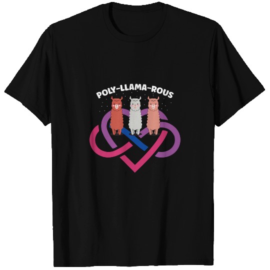 Llama Pet PolyLlamaRous Funny Polyamory For Polyamorous Throuple 21 T-Shirts