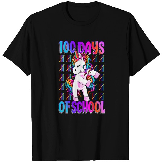 Unicorn Pet Funny Cute Dancing Unicorn 100 Days of School Smarter T-Shirts