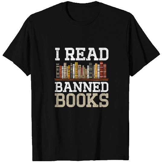 Book Fun I Read Banned Books Week Librarian freesdom Reader Nerd Men 0 T-Shirts