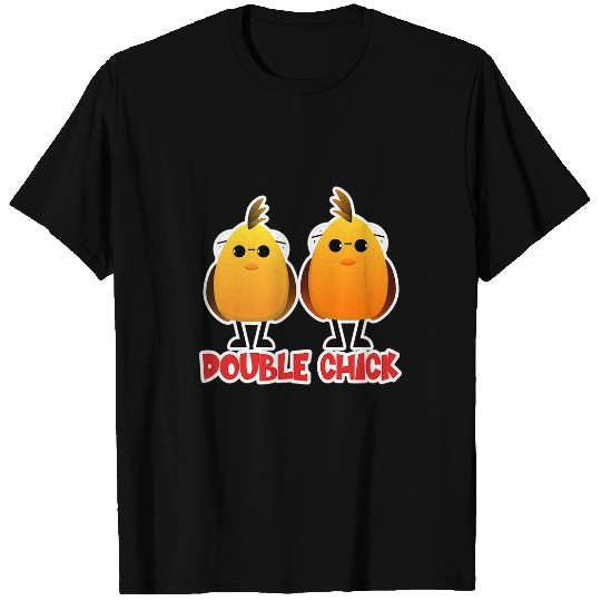 Chicken Pet Double Chick Funny Easter Holiday Boy or Girl Chicken T-Shirts