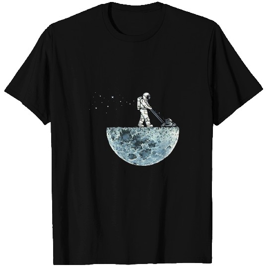 Lawn Mower Fun Moon Lawnmower Galaxy Cosmos Regular Fit T-Shirts