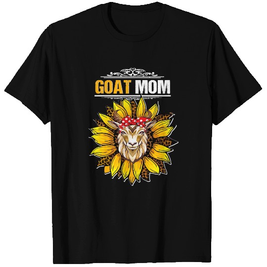 Goats Pet Mom Sunflower Farm Animal Funny Goats Graphics T-Shirts