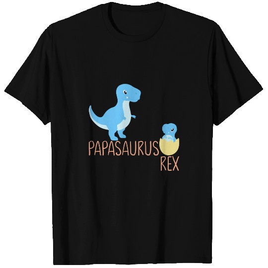 Dinosaur Pet Papasaurus Babysaurus Daddy T-Shirts