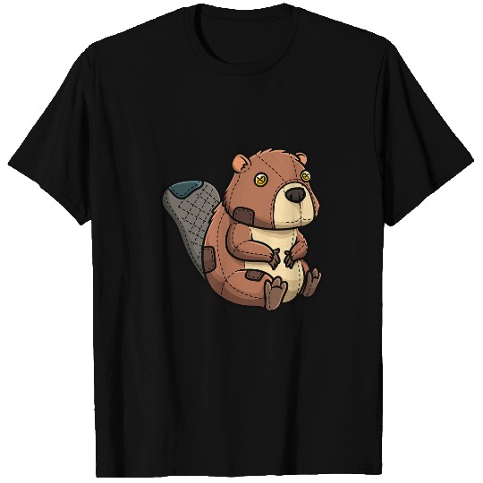Beaver Pet Stuffed Animal Rodent Kids Men Women T-Shirts