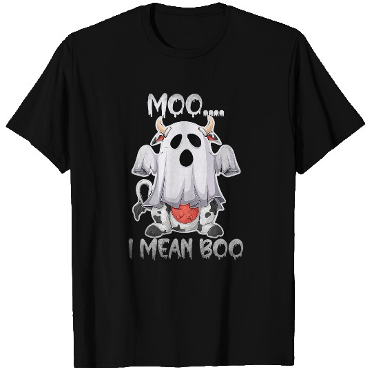 Cow Pet moo i mean boo funny ghosts cow for halloween men women kids 285 T-Shirts