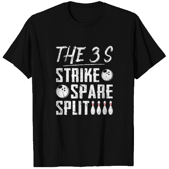 Discover Sport Bowling Strike Spare Split Bowling T-Shirts
