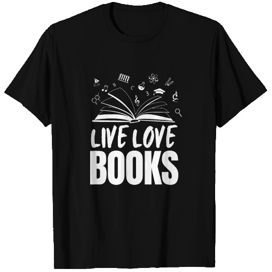 Book Fun Reading Teacher Live Love T-Shirts