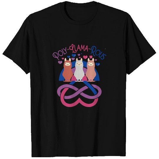 Llama Pet polyllamarous funny Polyamory For Polyamorous throuple 9 T-Shirts