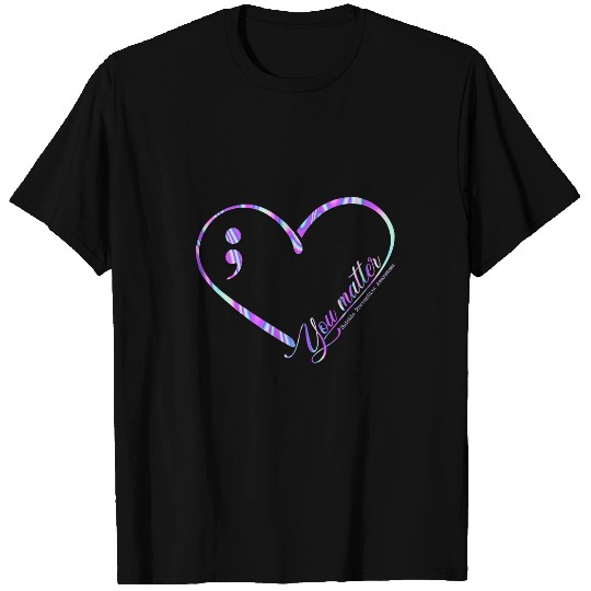 suicides Prevention 988 You Matter suicides Prevention Teal Purple Awareness Ribbon T-Shirts