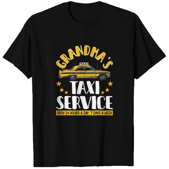 Grandmas Taxi Service Funny Grandparent Gift From Kids T-Shirts