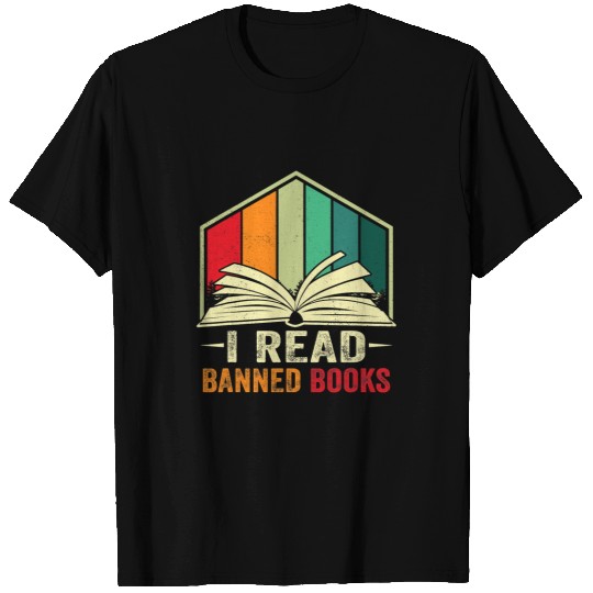 Book Fun I Read Banned Books Week Librarian freesdom Reader Nerd Men 1 T-Shirts