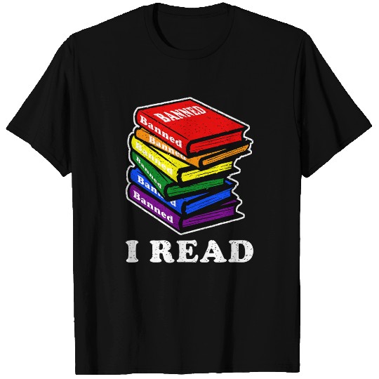 Book Fun I Read Banned Books Gay Pride LGBT Im With The Banned Ally T-Shirts