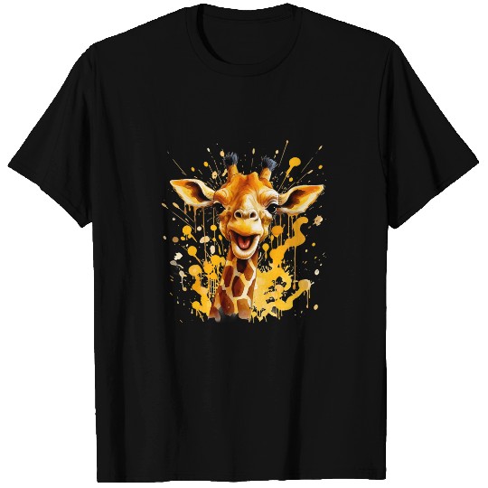 Giraffe Pet cute funny giraffe dancing happy 6 T-Shirts