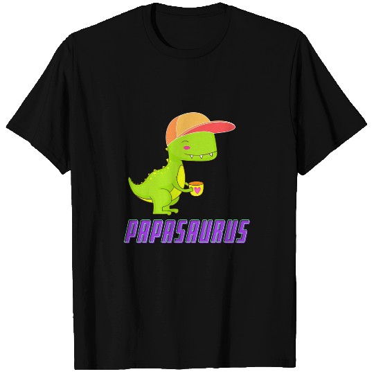 Dinosaur Pet Papasaurus T rexs Dinosaur Funny Fathers Day T-Shirts