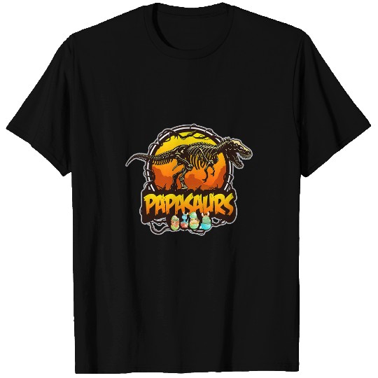 Dinosaur Pet Papasaurus Funny T rexs Dinosaur Papa saurus Family Matching T-Shirts