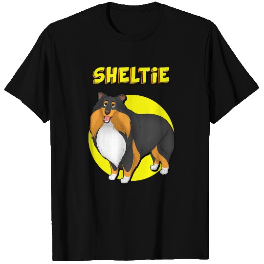 Shetland Sheepdog Pet Cute Sheltie Black White Tan T-Shirts