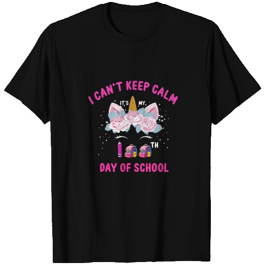 Unicorn Pet Funny 100 Days Of School Unicorn Rainbow Teacher Or Student T-Shirts