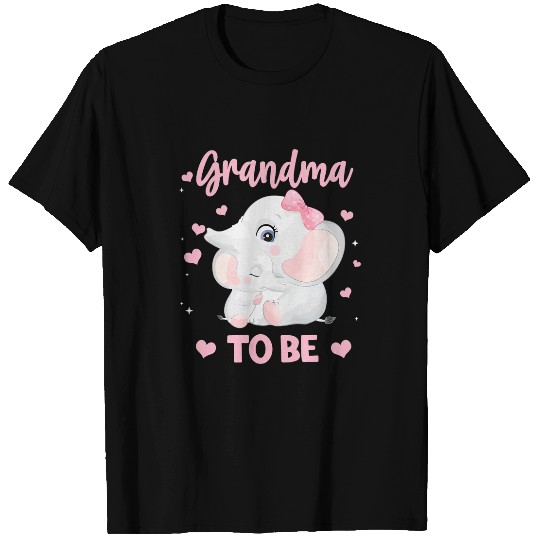 Elephant Mammal Grandma To Be Elephant Baby Boy Kids Mothers Day T-Shirts