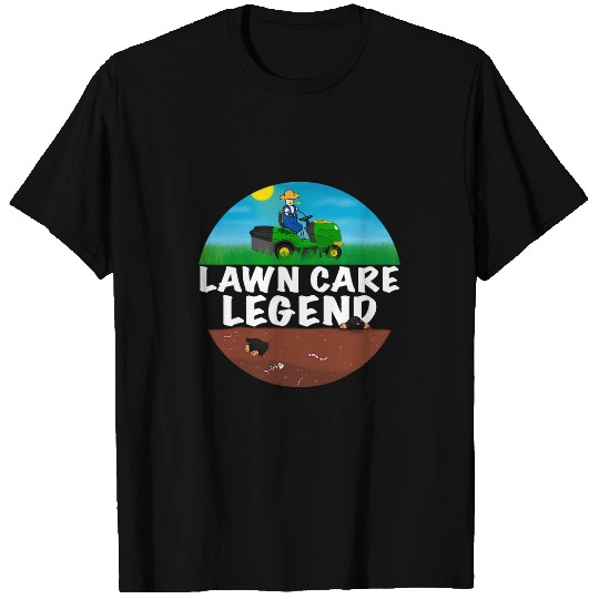Lawn Mower Fun Mens Lawn care Legend I Men Gardener mowing machine T-Shirts