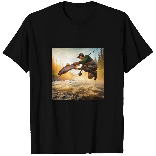 Fishing Fun For Rainbow Trout Nr 14 T-Shirts
