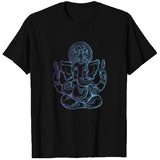 Elephant Mammal Ganesh Symbol Yoga Hindu Elephant Men Women Meditation T-Shirts