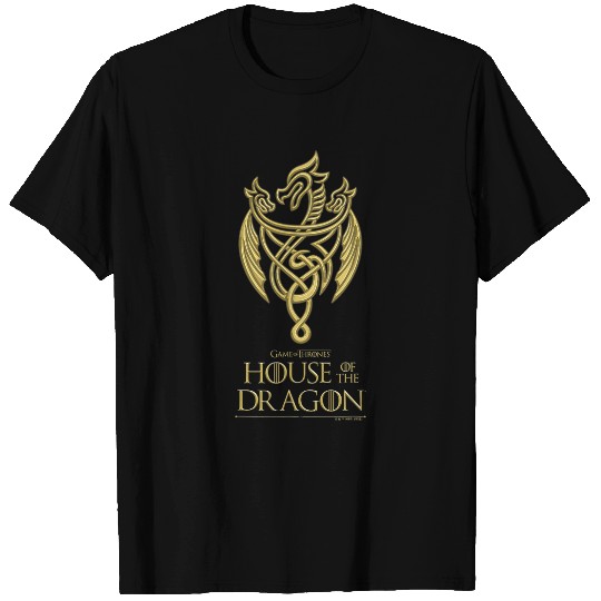 Dragon Pet House of the Dragon Gold Dragon Design T-Shirts