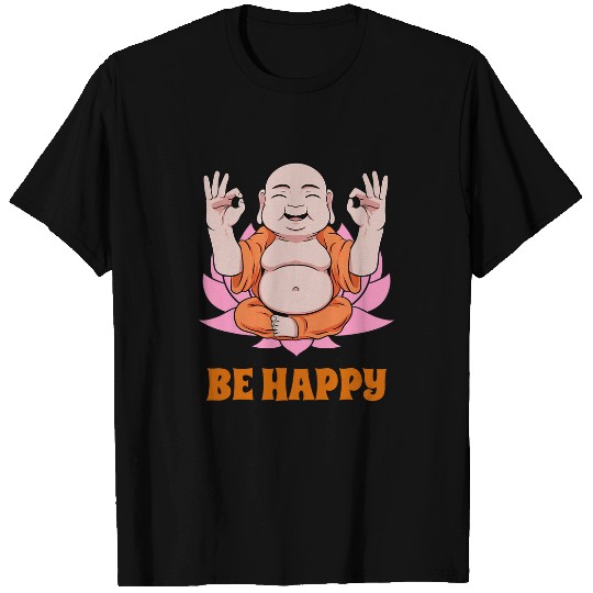 Buddha Monk Namaste Praying Pray Smile Happy Laugh Buddhism 217 T-Shirts