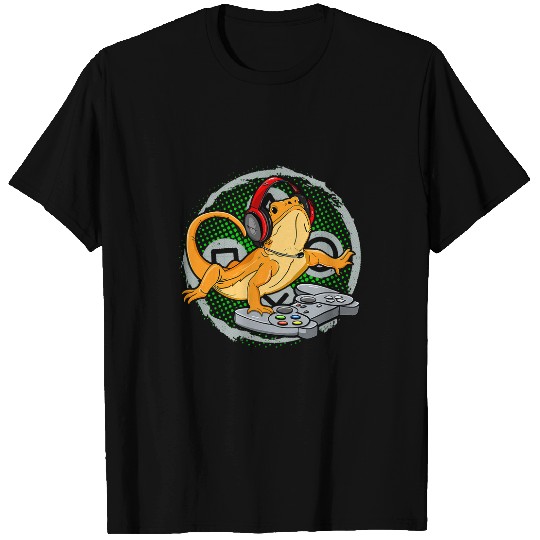 Bearded Dragon Pet Gamer Video Game Gecko Lizard 1 T-Shirts