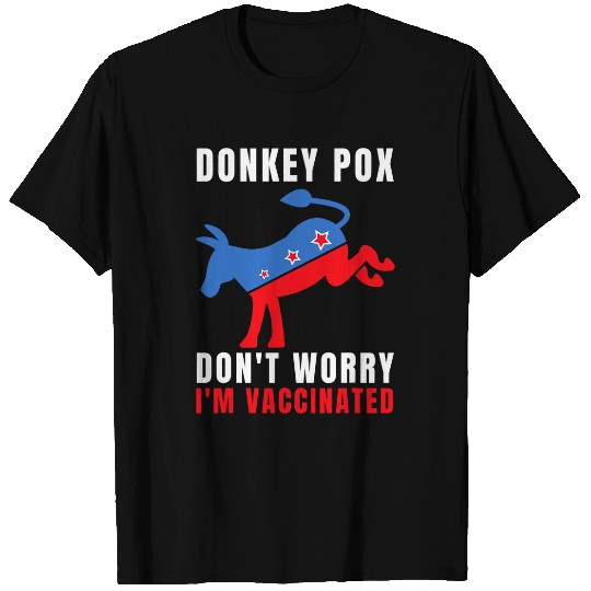 Donkey Pet Funny Biden Donkey Pox Political Humor 4th of July T-Shirts