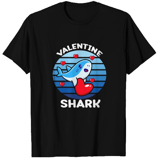 Shark Pet Valentines Day Cute V day Boys Girls Kids Toddlers T-Shirts
