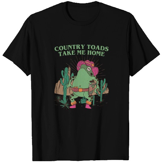 Frog Pet Country Toads Take Me homes Cowboy Frog Cool Western Toad T-Shirts
