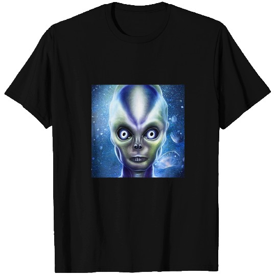 Aliens UFO UAP 51 area grey out of this world creature art 5 9 54 T-Shirts