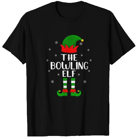 Sport Bowling The Bowling Elf Christmas Party Matching Family xmass T-Shirts
