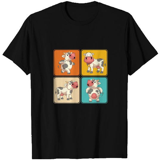 Cow Pet Farm Animal Farmer Pop Art Cow T-Shirts