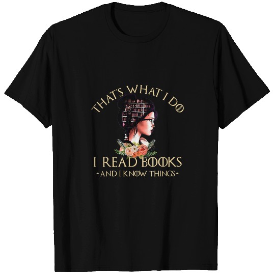 Book Fun I Read Books And I Know Things Loves Reading vintages VNeck T-Shirts