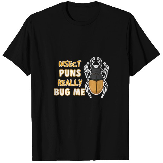 Insect Puns Really Bug Me Beetle Entomologist T-Shirts
