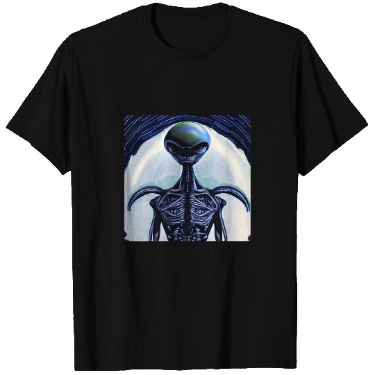 Aliens UFO UAP 51 area grey out of this world creature art 4 338 T-Shirts