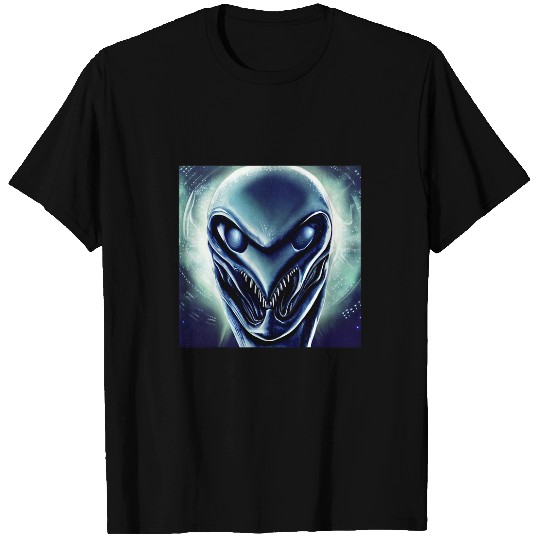 Aliens UFO UAP 51 area grey out of this world creature art 9 5 14 T-Shirts