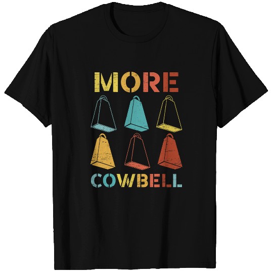 Cow Pet More Cowbell Retro T-Shirts