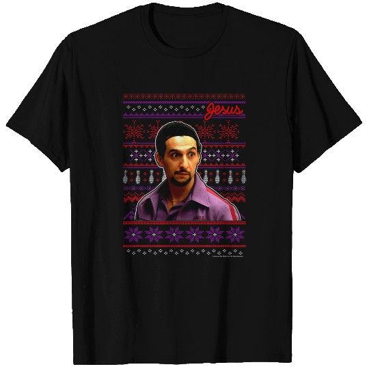 Sport Bowling The Big Lebowski Christmas Jesus Bowling Ugly Sweater T-Shirts