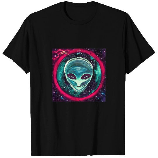 Aliens UFO UAP 51 area grey out of this world creature art 326 T-Shirts